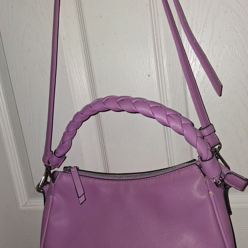 Nine West Lilac Braided Handle Shoulder Bag
